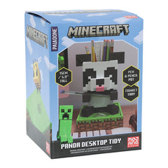 Minecraft Panda Desktop Tidy packaging with branding and product details.