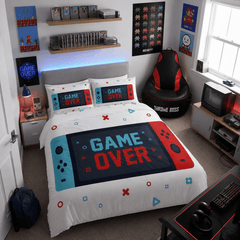 Gaming Quilt Cover Set - Switch Controller - Throne Boss Australia