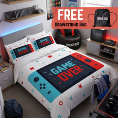 Gaming Quilt Cover Set - Switch Controller - Throne Boss Australia