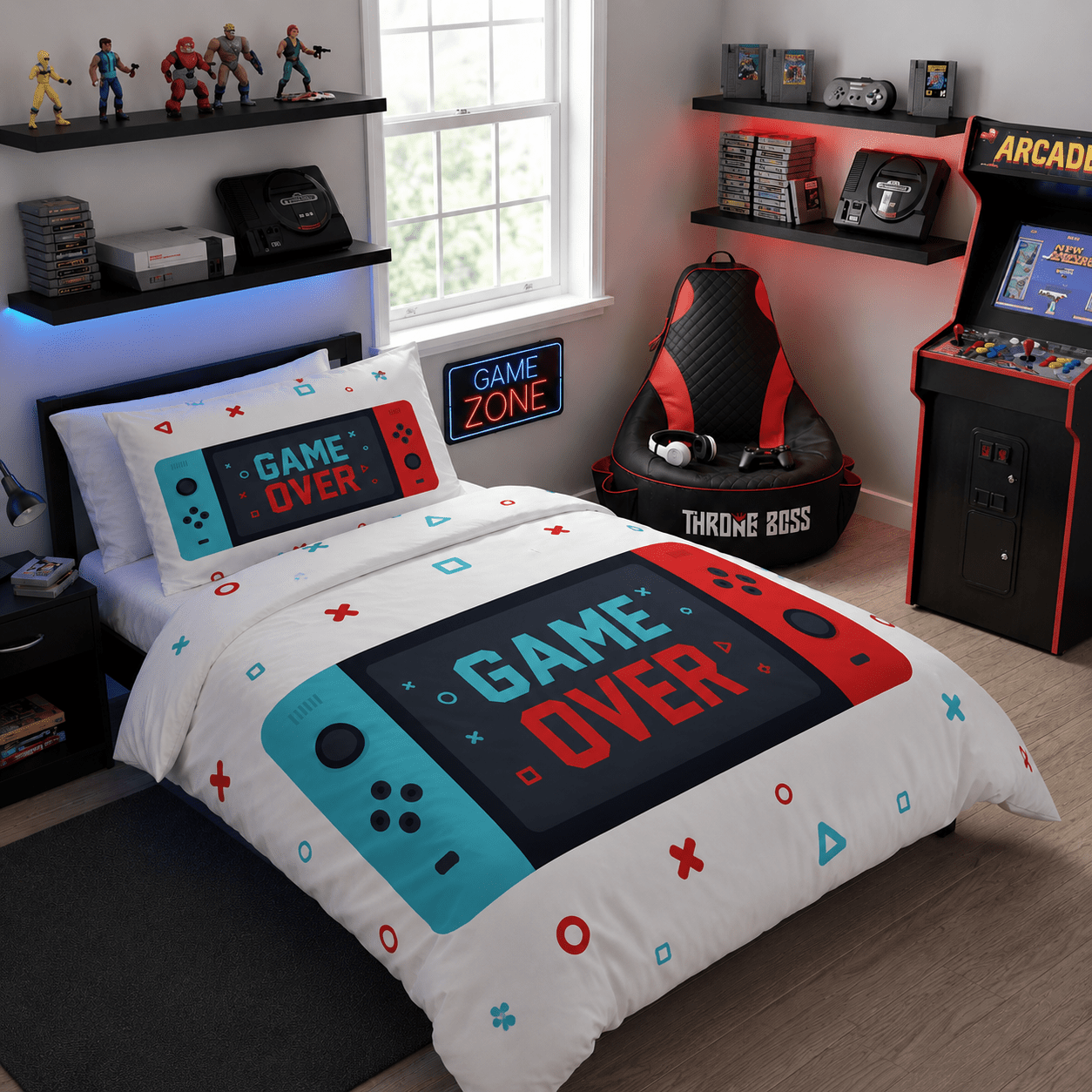 Gaming Quilt Cover Set - Switch Controller - Throne Boss Australia