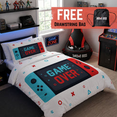 Gaming Quilt Cover Set - Switch Controller - Throne Boss Australia