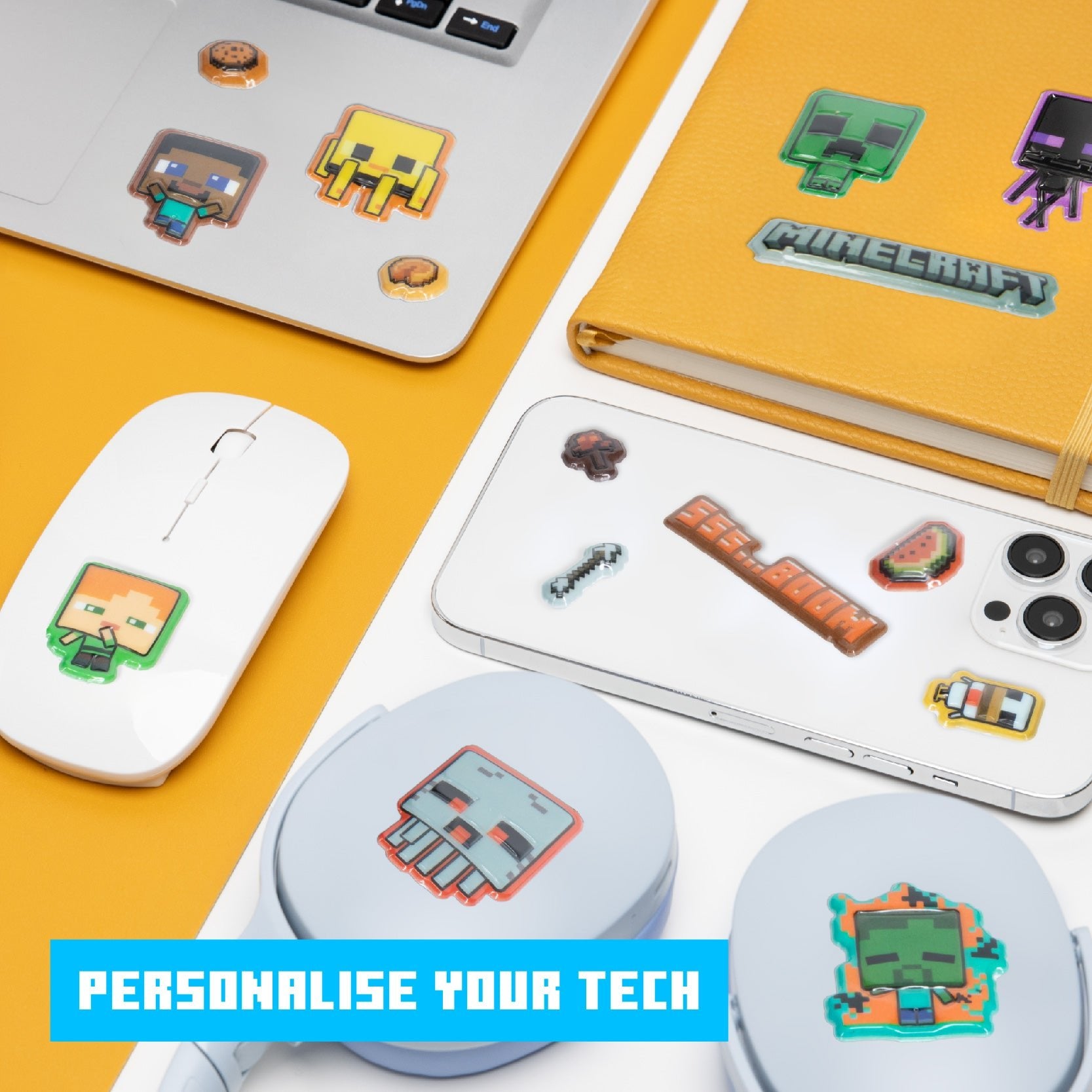 Minecraft Puffy Gadget Decals (Paladone) - Throne Boss Australia