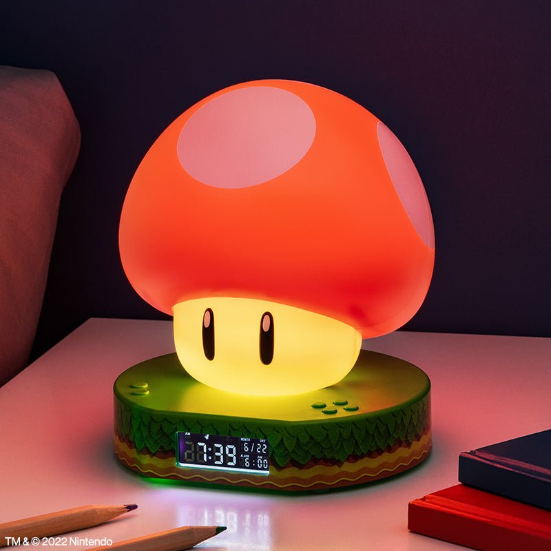 Super Mario Mushroom Digital Alarm Clock (Paladone) - Throne Boss Australia