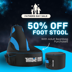 Bean Bag + Footstool (Adult) - Throne Boss Australia