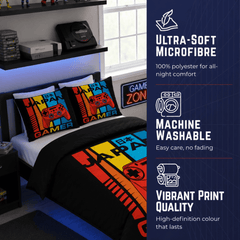 Gaming Quilt Cover Set - Japan Black - Throne Boss Australia