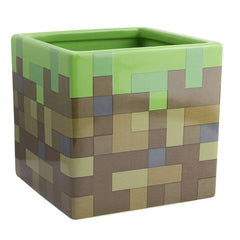 Minecraft Grass Block Pen and Plant Pot (Paladone) - Throne Boss Australia
